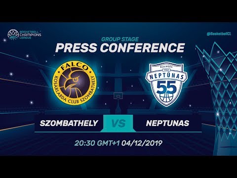 Falco Szombathely v Neptunas Klaipeda - Press Conference - Basketball Champions League 2019-20