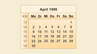 Download lagu Kalender April 1990 mp3