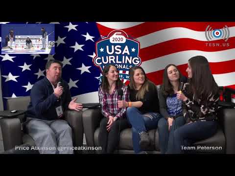 #CurlingNats2020 Price Atkinson interviews Team Peterson