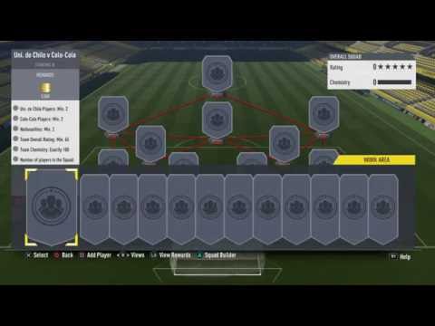 fifa 17 squad builder challenges and my first walkout player of fifa 17