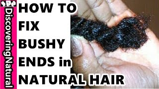 How to Fix Bushy Ends Frizzy Ends Natural Hair #naturalhair