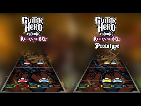 Guitar Hero 80's Prototype - "Turning Japanese" Chart Comparison