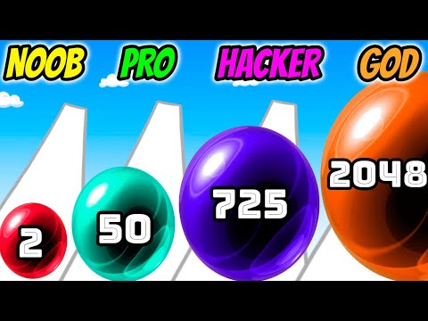 Bounce 2048 - NOOB vs PRO vs HACKER vs GOD
