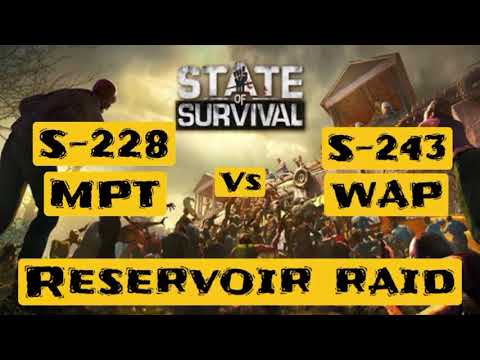 S-228 MDT vs S-243 WAP in Reservoir Raid: Amazing battle in State of Survival #StateofSurvival