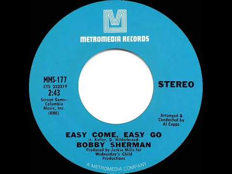 1970 HITS ARCHIVE: Easy Come, Easy Go - Bobby Sherman (stereo 45)