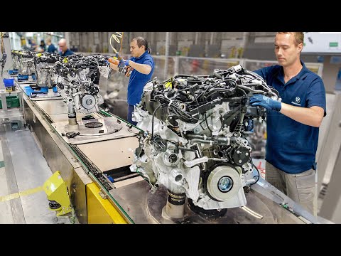 Inside Best BMW Factory in Germany Producing Massive Engines - Production Line