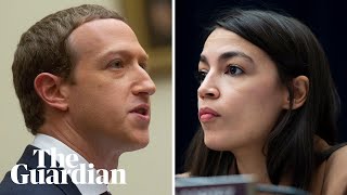 &#39;So you won&#39;t take down lies?&#39;: Alexandria Ocasio-Cortez challenges Facebook CEO