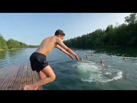 Bad i Långsjön del 1