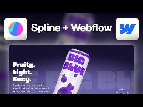 Learn to build 3D Websites with Spline + Webflow