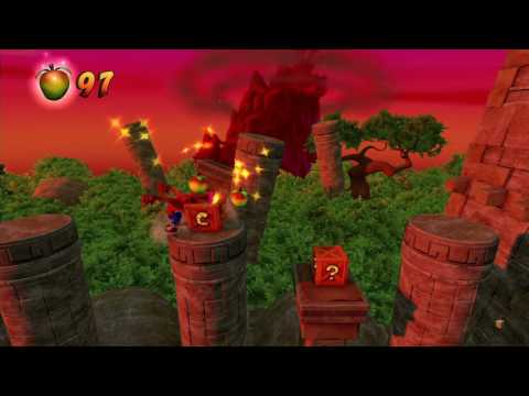 Crash Bandicoot (PS4) Level 16: Sunset Vista (All Boxes and Key)