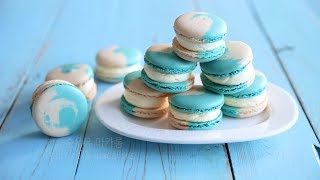 순우유 마카롱 만들기, pure milk macarons recipe /젠엔콩