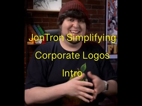 JonTron Simplifying corporate logos intro￼￼