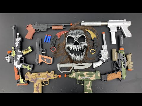 Toy Ghost Mask, Tec-9, Military Uzi, Toy Guns And Karambit Knives