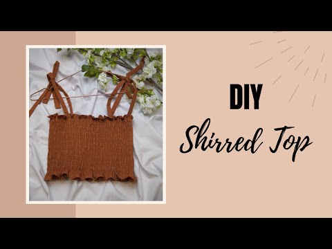 DIY Shirred Crop Top