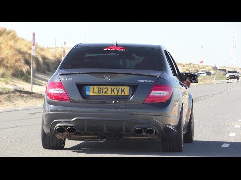 Fi Exhaust Decatted Mercedes C63 AMG | LOUD Sounds, Revs & Accelerations