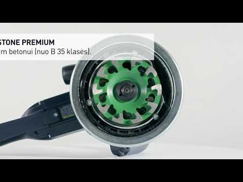 Deimantinis šlifavimo diskas Festool DIA STONE-D130 PREMIUM video