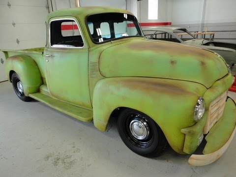 1954 CHEVY TRUCK CORVETTE SUSPENSION RAT ROD LT1 ENGINE AND TRANSMISSION REVIEW VIDEO