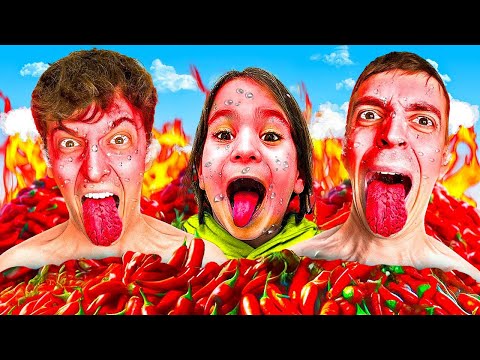 24 STUNDEN SCHÄRFSTE SACHEN DER WELT ESSEN! 🥵🔥