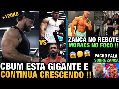 CBUM ESTÁ GIGANTE COM MAIS DE 120 KGS - ZANCA MOSTRA SHAPE NO REBOTE + TREINO DO RAMON E SARDINHA