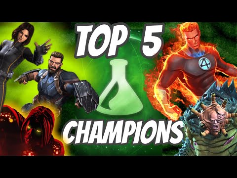 TOP 5 SCIENCE CHAMPIONS IN MARVEL CONTEST OF CHAMPIONS