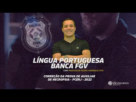 Aula 1 - Português: Correção da prova de Auxiliar de Necropsia - PCERJ - 2022