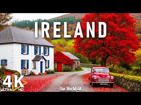 Autumn in Ireland 4K 🍁 A Journey through Castles, Cliffs and Golden Landscapes