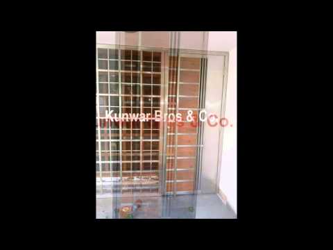 Standard silver stainless steel safety doors, single, materi...