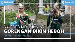 Penjual Gorengan Pakai Kostum Nyi Roro Kidul Bikin Warga Takut atau Terhibur ?