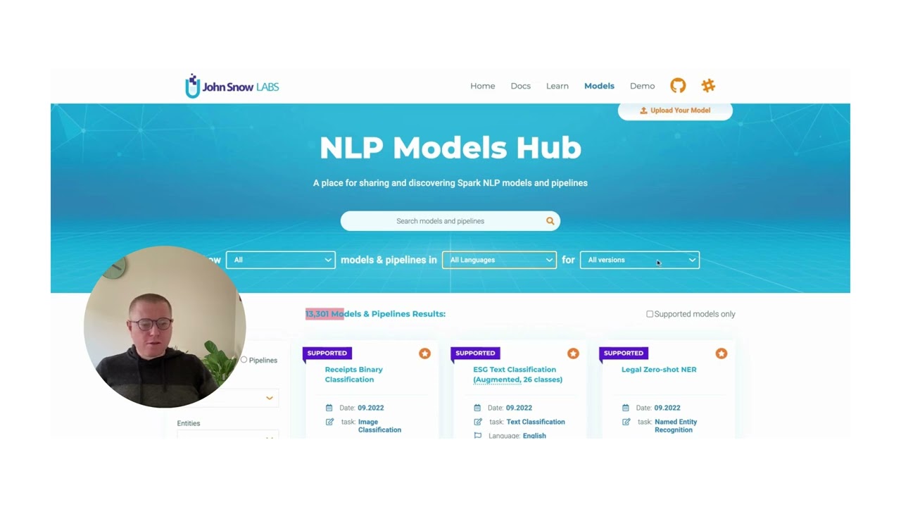 Spark NLP - Model Hub