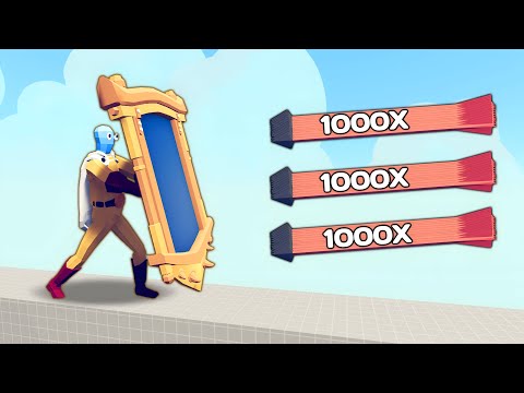 SAITAMA MIRROR SHIELD vs 1000x OVERPOWERED UNITS | TABS - Totally Accurate Battle Simulator