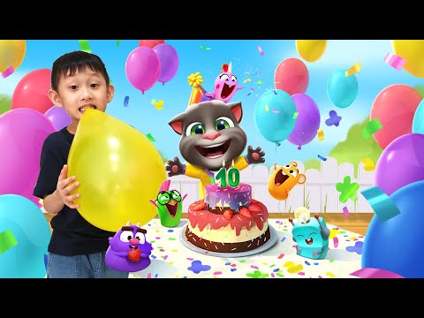 Pets Birthday Song | Last Minute Birthday Prep 😱🎂🎉 for My Talking Tom 2 In Real Life