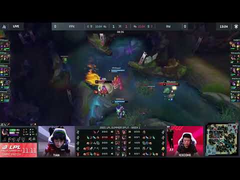 FPX vs RW W1G1 Summer '21 | Just a 1-for-1 skirmish