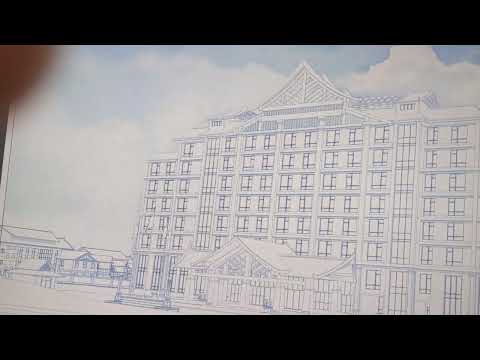 architectural digital watercolor rendering