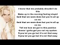 Britney Spears - Inside out (lyrics)