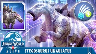 OMEGA STEGOSAURUS UNGULATUS LAST ATTACK UNLOCKED (JURASSIC WORLD ALIVE)