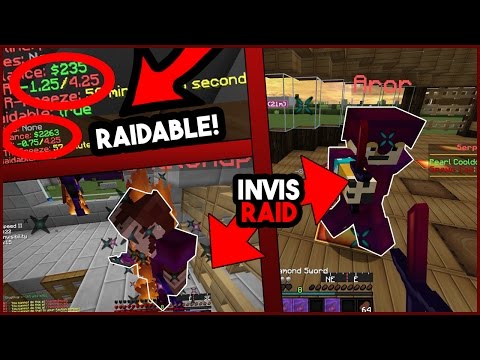 INVIS RAIDING (FACTIONS GO RAIDABLE) & TWO PEOPLE IN OUR BASE - SerpentPvP [3]