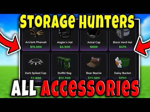 BEST ACCESSORY STATS FULL GUIDE in STORAGE HUNTERS OPEN WORLD Roblox
