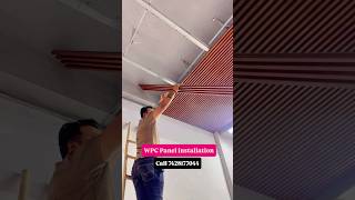 HOW TO INSTALL PVC PANEL😱 ||  WPC PANEL || WATER PROOF PANELS #wallpanels #wallcoverings