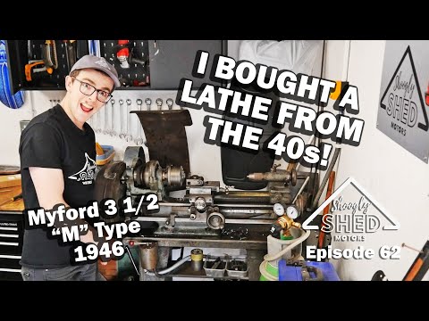 I Bought a Lathe from the 40s! Myford 3 1/2 M Type - Shoogly Shed Motors Episode 62
