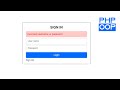 Complete User Login Registration Using OOP PHP And MySQL Database Login