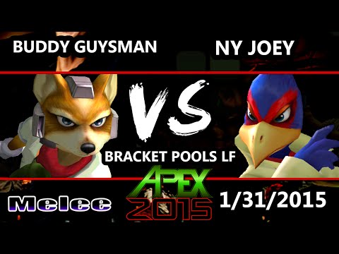 Apex 2015 - NY Joey (Falco) Vs. Buddy Guysman (Fox) - Pools Round 1 - SSBM