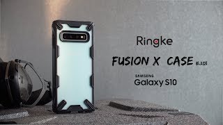 Ringke Fusion X Samsung Galaxy S10 Hoesje Zwart Hoesjes