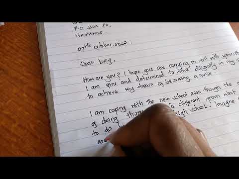 How to write a letter to a friend/New school/ Friendly Letter