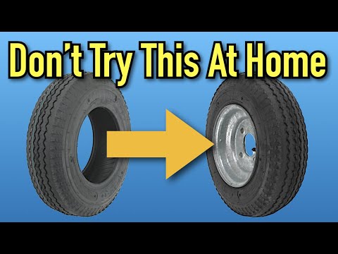 Mounting Small Trailer Tires By Hand - Is It Worth It?