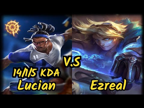 CRM Prodigy (LUCIAN) vs EZREAL - 14/1/5 KDA BOTTOM ADC GAMEPLAY - BR Ranked DIAMOND