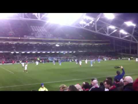 Sligo Rovers fans celebrate Danny North's 75th minute equal