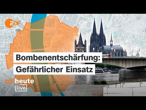 Weltkriegsbomben in Köln: Größte Evakuierung seit 1945 | Bombenexperte bei ZDFheute live
