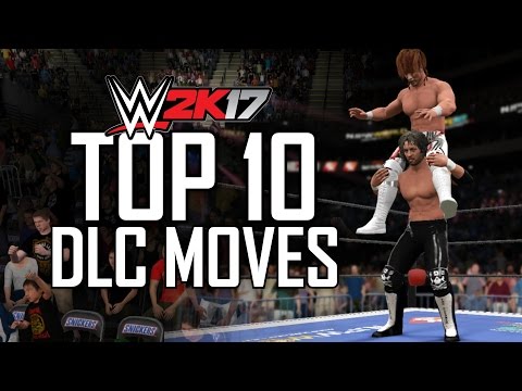 WWE 2K17 TOP 10 DLC MOVES - "NEW MOVES DLC" PACK!