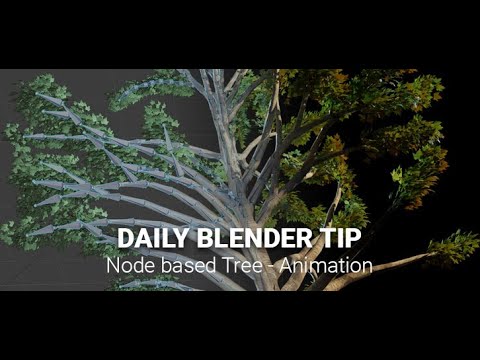 Daily Blender Secrets - Easy Tree Wind Animation with free Mtree add-on