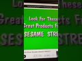 Look For These Great Products From Sesame Street Only From Sony Wonder 2003